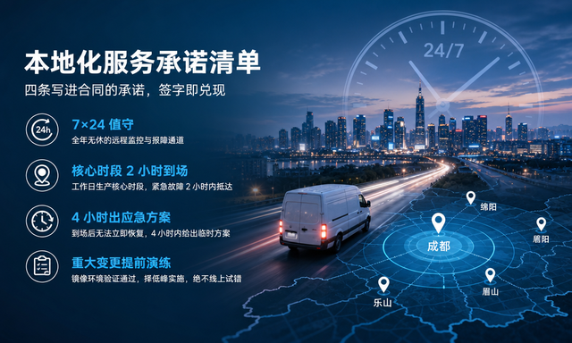成都及周边,我们承诺的 7×24 与 2 小时:本地化服务到底意味着什么