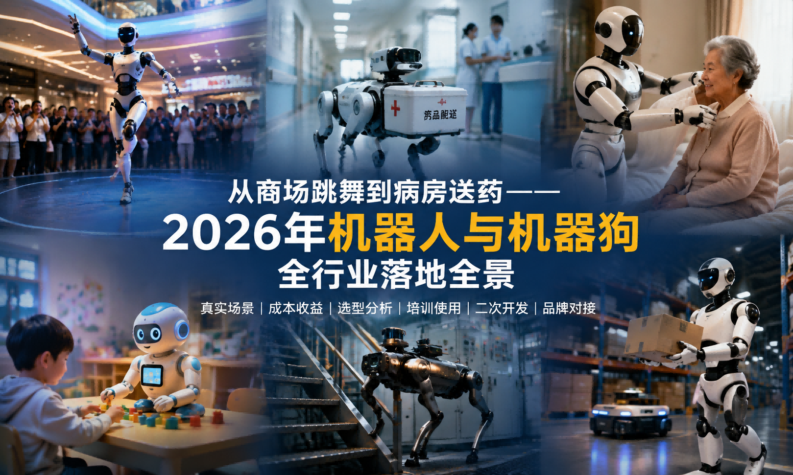 从商场跳舞到病房送药——2026年机器人与机器狗全行业落地全景