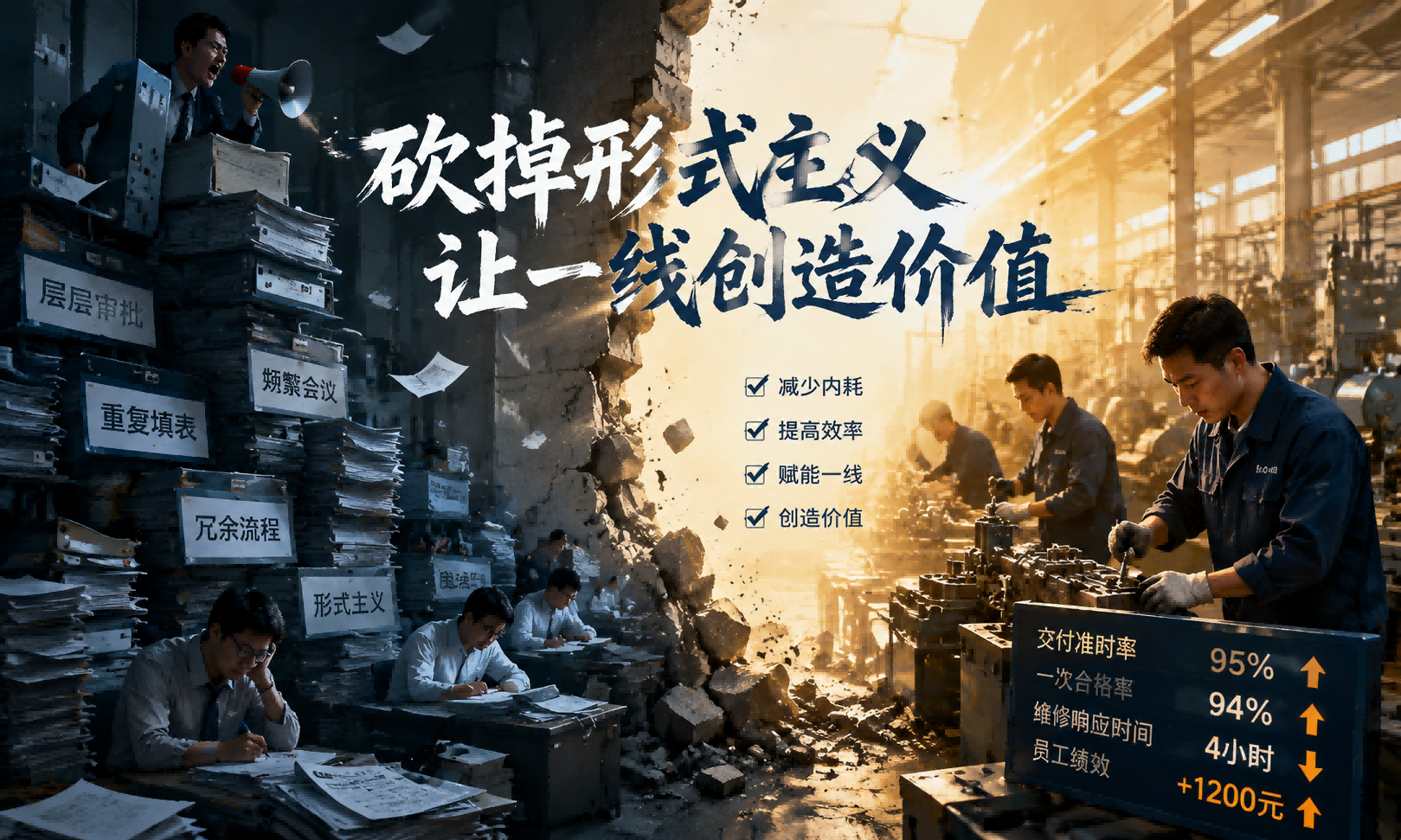 当管理层被清空，工厂反而盈利了——形式主义管理的真实成本与数字化破局