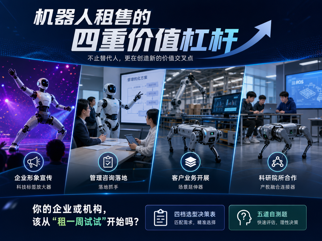 租一台机器狗跳三天舞，比投十万广告管用？——机器人租售对企业宣传、管理咨询、客户业务与科研院所的四重价值拆解